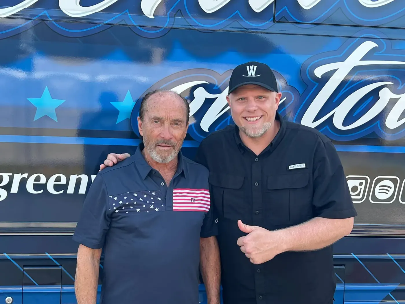 With Lee Greenwood